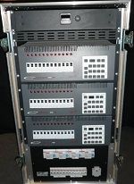 Zero88 Dimmer Rack 3 x Zero88 Contour12 Dimmer 1 x CEE125 Verteiler mit Movinglight-Distro